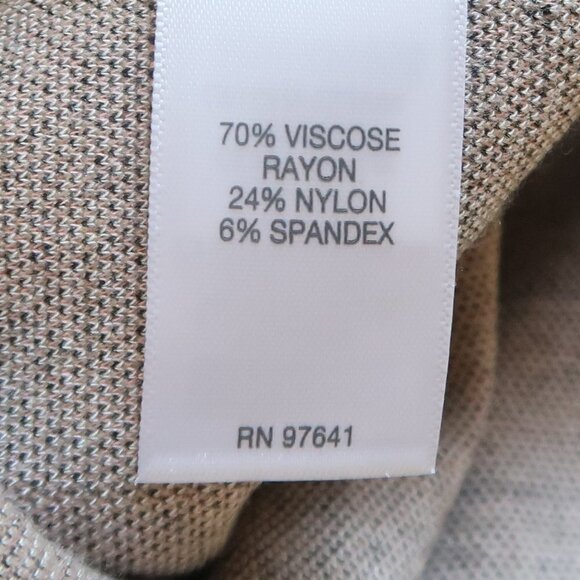 J. Jill Grey Ponte Full Leg Cropped  Pull-on Pants Windowpane Plaid Size M - Picture 7 of 10